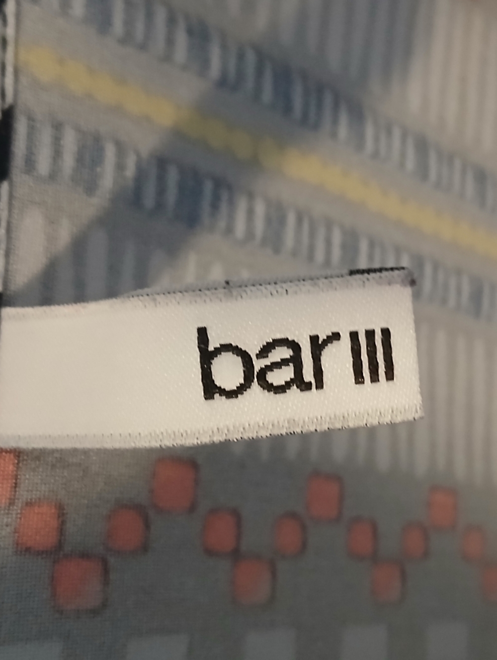 Bar III Patterned V-Neck Mini - Picture 8 of 8
